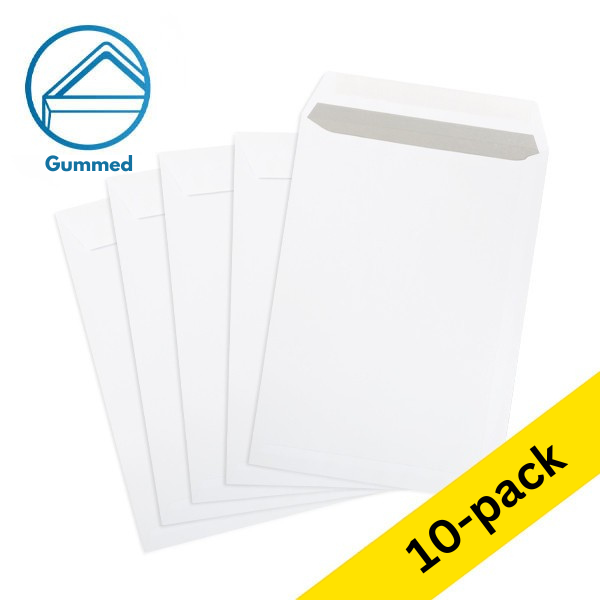 123ink C4 white document envelope gummed, 229mm x 324mm (10-pack) 300939 - 1