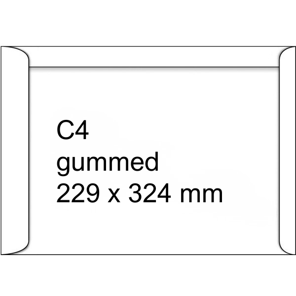 123ink C4 white gummed document envelope, 229mm x 324mm (10-pack) 300939 - 2