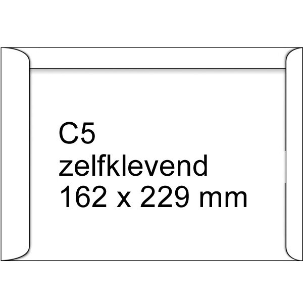 123ink C5 document envelope white, self-adhesive, 162mm x 229mm (25-pack) 123-303560-25 209059 303560-25C 300934 - 1