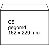 123ink C5 gummed white service envelope, 162mmx 229mm (500-pack) 123-201060 201060C 209044 88098965C 300925