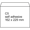 123ink C5 white envelope self-adhesive, 162mm x 229mm (500-pack)