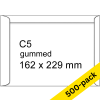 123ink C5 white gummed document envelope, 162mm x 229mm (500-pack) 300932 - 1