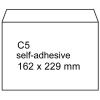 123ink C5 white self-adhesive service envelope, 162mm x 229mm (25-pack) 300926 - 1