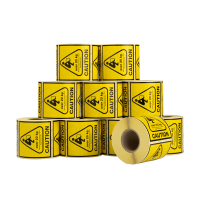 123ink "CAUTION, +20kg" package labels (500 labels) | 10-pack 089396