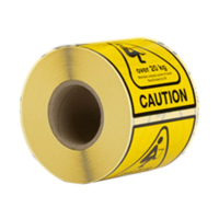 123ink "CAUTION, +20kg" package labels (500 labels) 089397