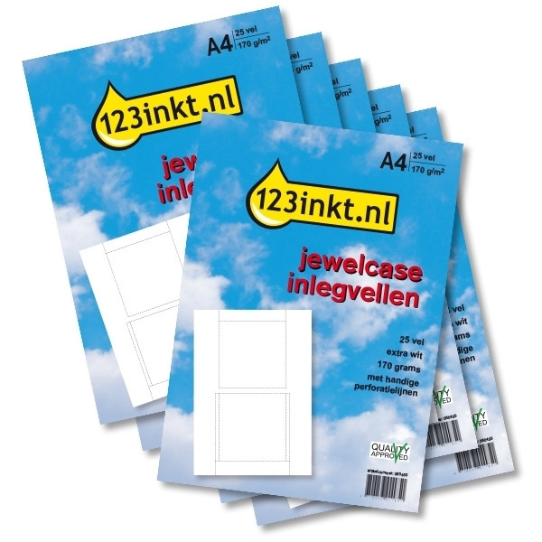 123ink CD case inserts (6 x 150-pack)  060460 - 1
