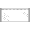 123ink DL self-adhesive packing list envelope unprinted, 225mm x 122mm (100-pack)