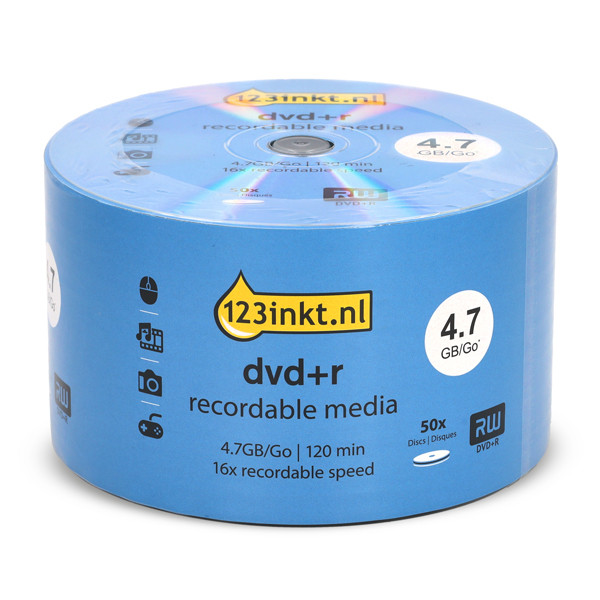 123ink DVD+R in cakebox (50-pack) 301229 - 1