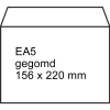 123ink EA5 white service envelope gummed, 156mm x 220mm (500-pack)