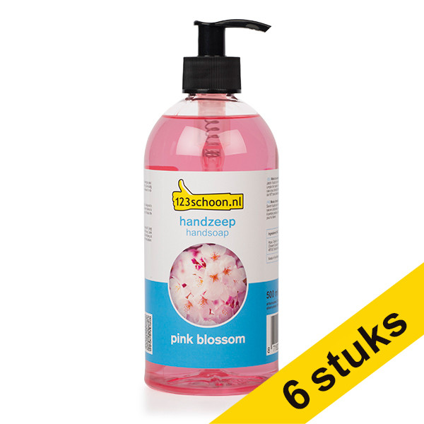 123ink Eco Pink Blossom hand soap, 500ml (6-pack)  SDR06212 - 1