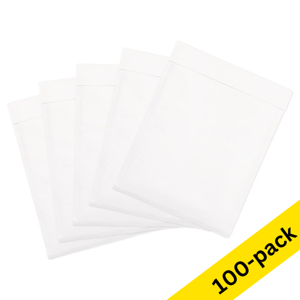 123ink H18 white self-adhesive bubble envelope, 290mm x 370mm (100-pack) 300717 - 1