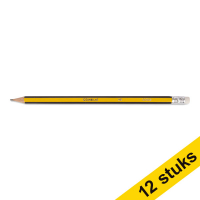 123ink HB pencil with eraser (HB) (12-pack)  301060
