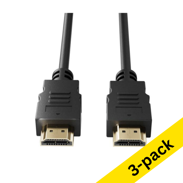 123ink HDMI cable 1.4, 2m | 3-pack 302480 - 1
