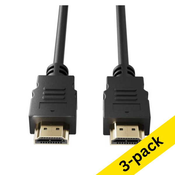 123ink HDMI cable 1.4, 3m | 3-pack 302481 - 1