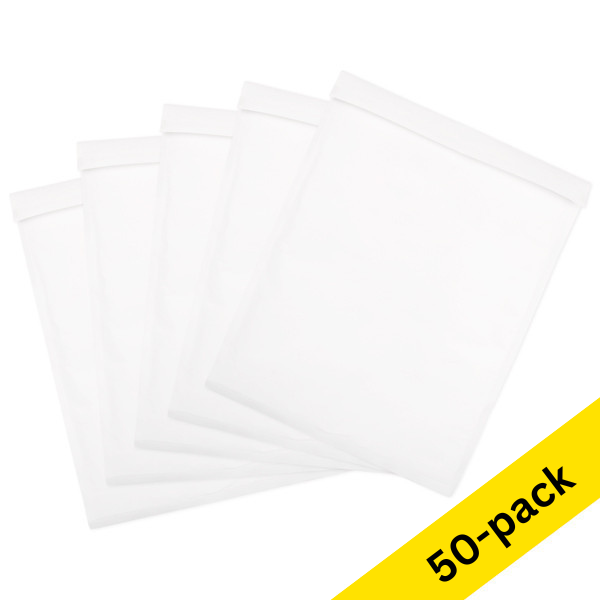 123ink K20 white bubble self-adhesive envelope, 370mm x 480mm (50-pack) 300721 - 1