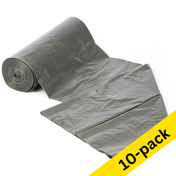 123ink LDPE grey garbage bag, 110 litres (10 x 15-pack)  404154 - 1