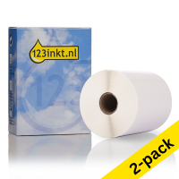 123ink LW650XL PRO S0947420 large white shipping labels for high volumes | 2-pack 650807
