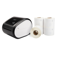 123ink LW650XL PRO label printer  - bundle with 5 large multi-purpose labels  302435