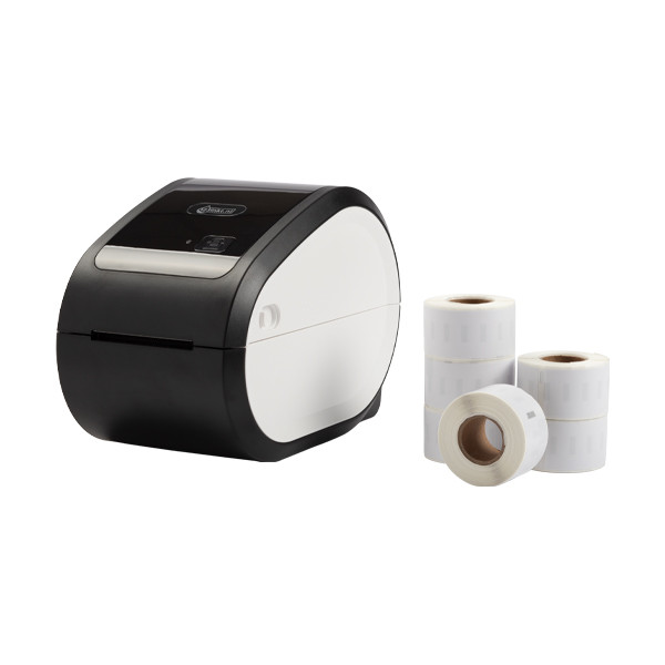 123ink LW650 label printer - bundle with 6 rolls of address labels 301788 - 1