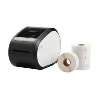 123ink Label Printer LW650 - bundle with 4 rolls of large labels for return address  301789