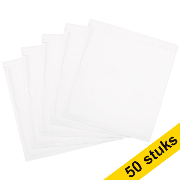 123ink M22 white self-adhesive bubble envelope, 480mm x 480mm (50-pack)  300723 - 1