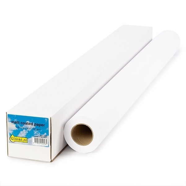 123ink Matte paper roll 1067mm x 30m (120gsm) 5922A003C 155070 - 1