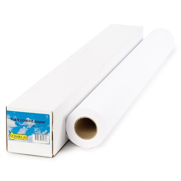 123ink Matte paper roll, 1067mm x 45m (90gsm) 1933B003C C6567BC 155073 - 1