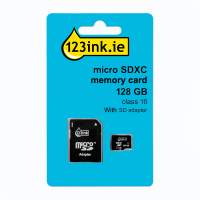 123ink Micro SDXC class 10 including adapter - 128GB FM12MP45B/10C MR945 300693
