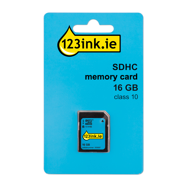 123ink SDHC class 10 memory card - 16GB FM016SD45BC FM16SD45B/00C MR963 300697 - 1