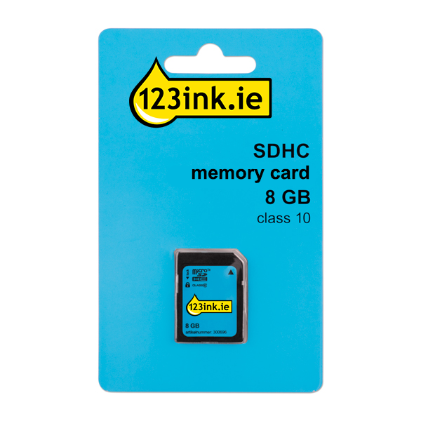 123ink SDHC class 10 memory card - 8GB FM08SD45B/00C FM08SD45BC MR962 300696 - 1