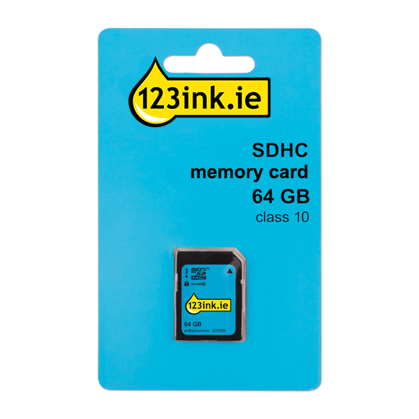 123ink SDXC class 10 memory card - 64GB FM64SD55B/00C FM64SD55BC MR965 300699 - 1