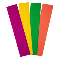 123ink Summer crepe paper set, 250cm x 50cm (4-pack)  302349