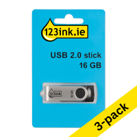 123ink USB 2.0 stick 16GB (3-pack) 340046