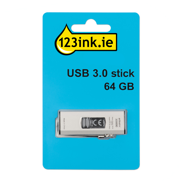 123ink USB 3.0 stick 64GB DT100G3/64GBC FM64FD75B/00C FM64FD75BC FM64FD90B/00C FM64FD90B/10C 300690 - 1