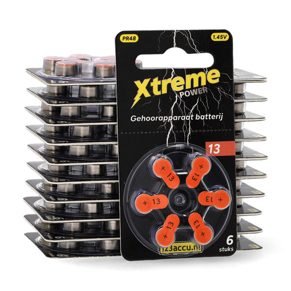 123ink Xtreme Power 13 / PR48 / Orange hearing aid battery | 120-pack ADR00371 - 1