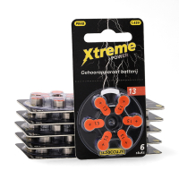 123ink Xtreme Power 13 / PR48 / Orange hearing aid battery | 60-pack
