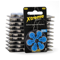123ink Xtreme Power 675 / PR44 / Blue hearing aid battery | 120-pack