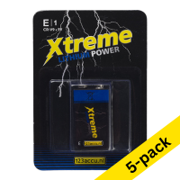 123ink Xtreme Power 6FR61 9V E-Block battery (5-pack)
