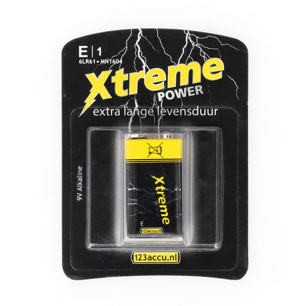 123ink Xtreme Power 6LR61 E-Block battery ADR00045 - 1