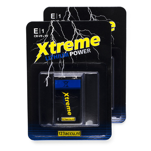 123ink Xtreme Power 9V 6FR61 E-Block battery (2-pack) ADR00069 - 1