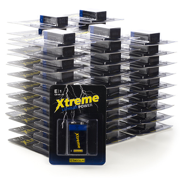 123ink Xtreme Power 9V 6FR61 E-Block battery (50-pack) ADR00087 - 1