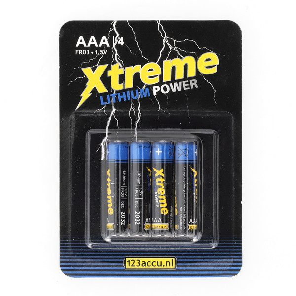 123ink Xtreme Power AAA FR03 batteries | 4-pack ADR00067 - 1