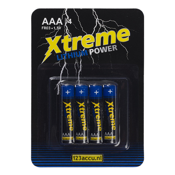 123ink Xtreme Power AAA FR03 batteries (4-pack) AAA FR03 FR03LB4A/10C ADR00067 - 1