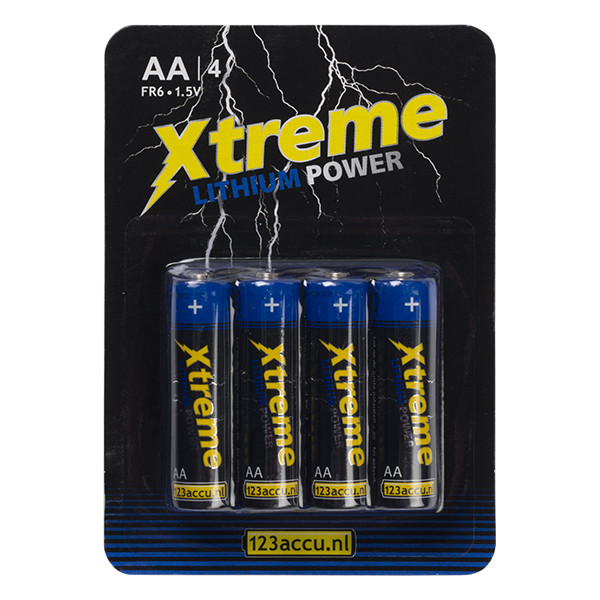 123ink Xtreme Power AA FR6 batteries (4-pack) AA ER26264C FR6 FR6LB4A/10C ADR00063 - 1