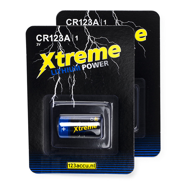 123ink Xtreme Power CR123A Lithium battery (2-pack) ADR00060 - 1