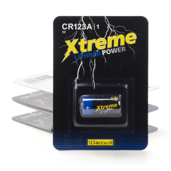 123ink Xtreme Power CR123A Lithium battery (5-pack) ADR00079 - 1