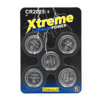 123ink Xtreme Power CR2025 Lithium button cell batteries (5-pack) ADR00070