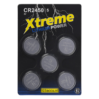 123ink Xtreme Power CR2450 Lithium button cell batteries (5-pack) CR2450 ADR00083