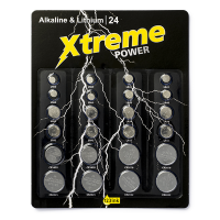 123ink Xtreme Power button cells batteries (24-pack)
