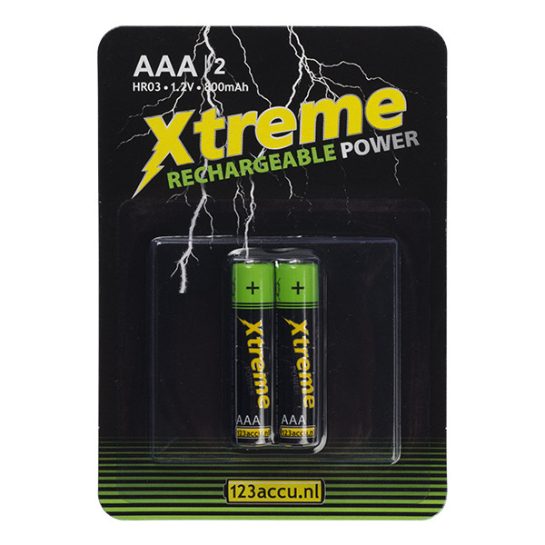 123ink Xtreme Power rechargeable AAA battery (2-pack) AAA HR03 ADR00082 - 1